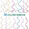 15 Rolls Curling Ribbon, 1/5" Wide x 11 Yards Metallic Balloon String Roll for Gift Wrapping Assorted Colors Ribbons for Bows Crafts(Glossy Color)